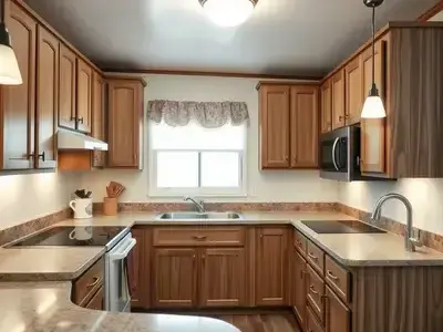 Kitchen update with cabinet refacing and new countertops